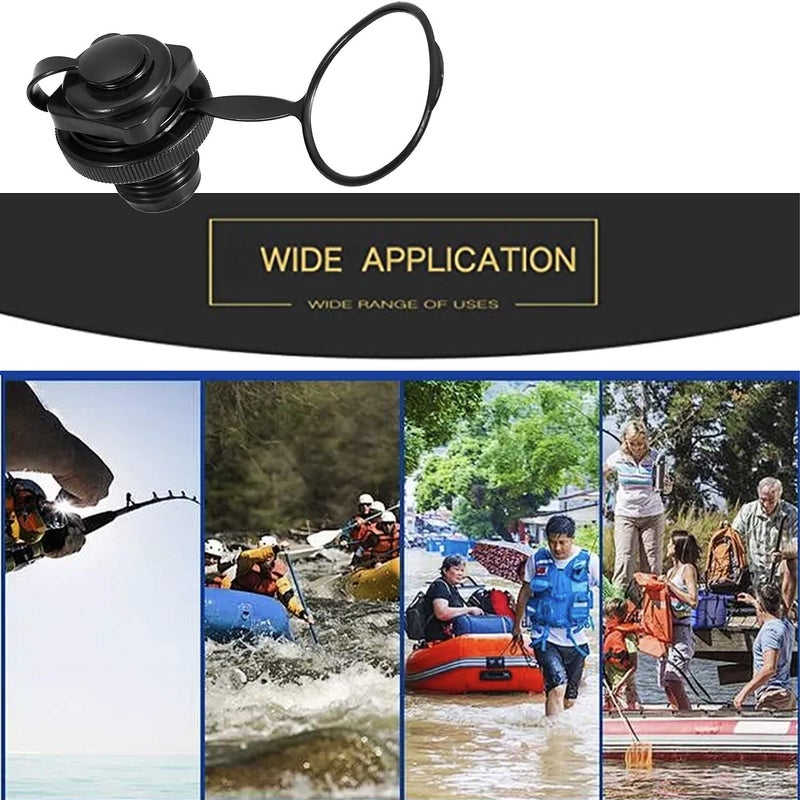 URIMPAVIDO 2PCS Inflatable Boat Air Valve, Kayak Raft Plug Replacement, Inflatable Boat Spiral Air Plug, Air Mattress Plug Replacement, Air Valve Replacement for Inflatable Boat Rubber Dinghy Pool Airbeds - Image 5